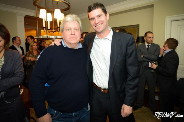 Former White House Press Secretary Joe Lockhart and PeacePlayers International co-founder Brendan Tuohey.